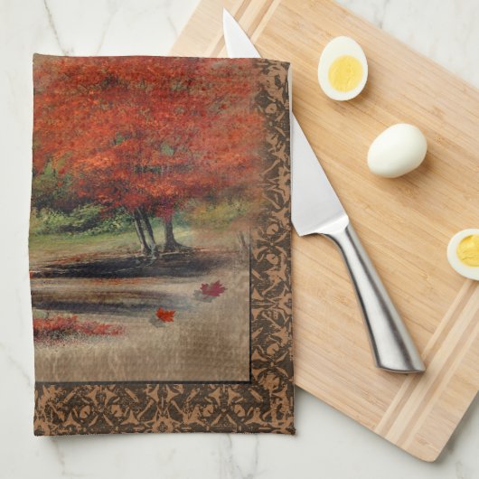 De keukenhanddoek uit het landschap (Quarter Fold)