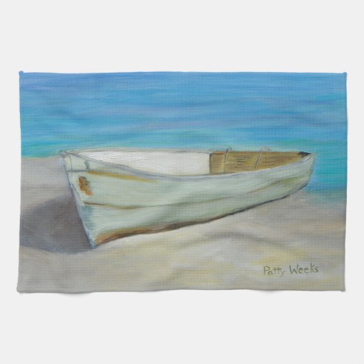 De keukenhanddoek van Boat (Horizontaal)