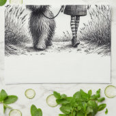 De keukenhanddoek van de hond (Gevouwen)