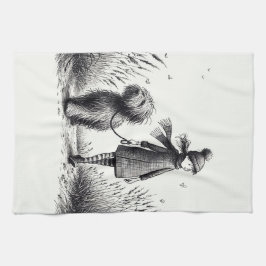 De keukenhanddoek van de hond