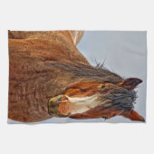 De keukenhanddoek van de Rand van de winter (Horizontaal)