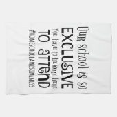 De keukenhanddoek van de thuisschool (Horizontaal)