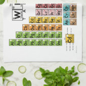 De keukenhanddoek van de wijntafel (Gevouwen)