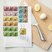 De keukenhanddoek van de wijntafel (Quarter Fold)