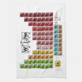 De keukenhanddoek van de wijntafel (Verticaal)