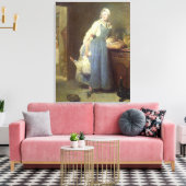 De Keukenmeid met Voorzieningen, 1739 Canvas Afdruk (Insitu (Woonkamer))