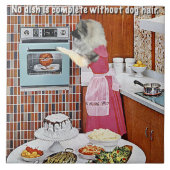 De keukenregel van de hond tegeltje (Voorkant)