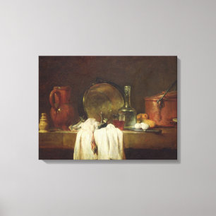 De keukentafel canvas afdruk