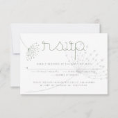 De Keus RSVP | van de maaltijd Eenvoudige Elegante Kaart (Voorkant)