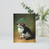 De Keuten, Oude Kerstfeestdag Postca Feestdagenkaart (Staand voorkant)