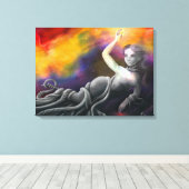 De keuze canvas afdruk (Insitu (Houten vloer))