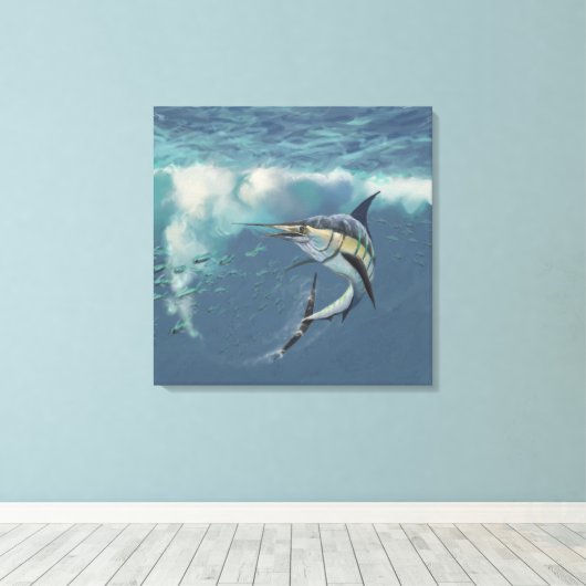 De keuze canvas afdruk (Insitu (Houten vloer))