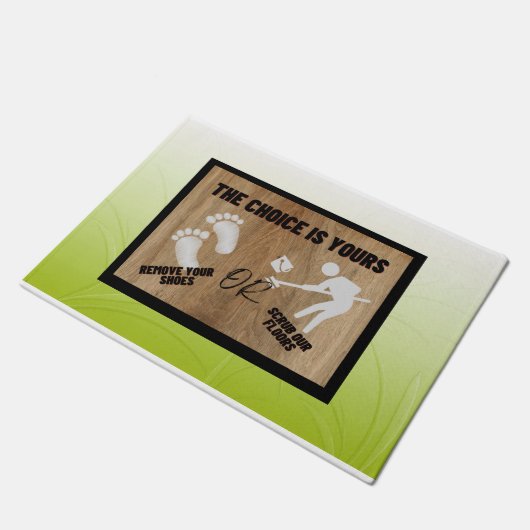 De keuze is aan jou.  deurmat (Schuin)