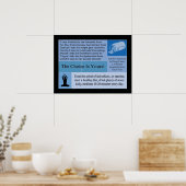 De keuze is uw Poster voor gezondheid of geneesmid (Keuken)