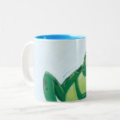 De keuze tweekleurige koffiemok (Voorkant links)