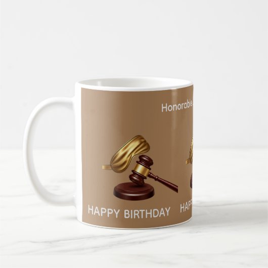 De keuze van de rechter voor stijl en inhoud koffiemok (Links)