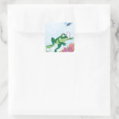 De keuze vierkante sticker (Tas)