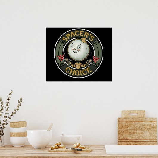 De keuze voor buitenwerelden poster (Keuken)