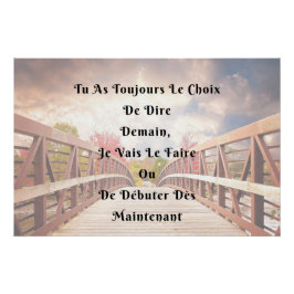 "De keuze" Weergave Weergave Positieve citatie Perfect Poster