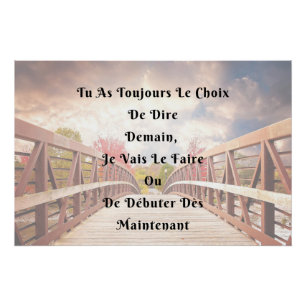 "De keuze" Weergave Weergave Positieve citatie Perfect Poster