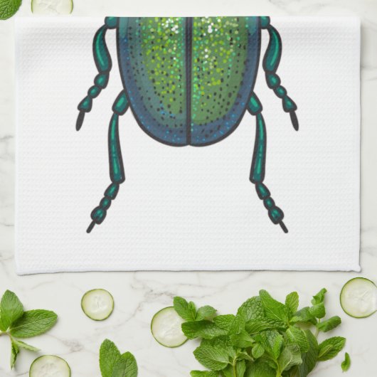 De kever theedoek (Gevouwen)