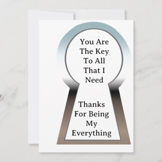 De Key Verjaardagskaart Feestdagenkaart (Voorkant)