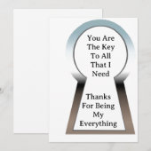 De Key Verjaardagskaart Feestdagenkaart (Voorkant / Achterkant)