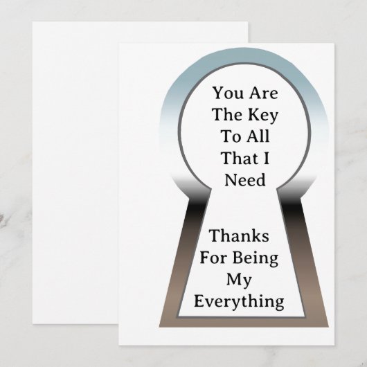 De Key Verjaardagskaart Feestdagenkaart (Voorkant / Achterkant)