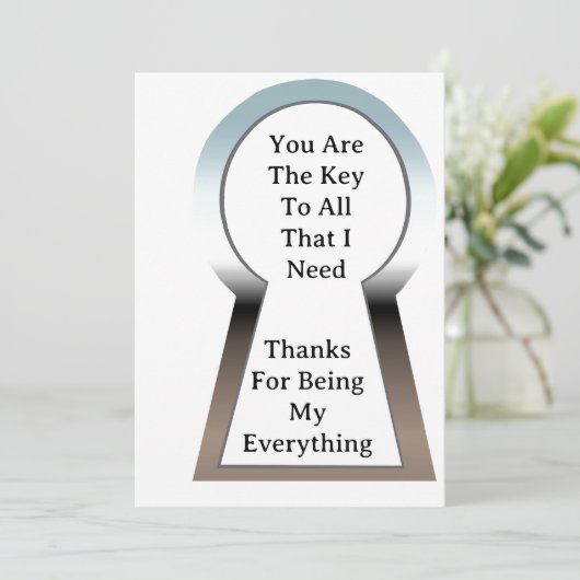 De Key Verjaardagskaart Feestdagenkaart (Staand voorkant)