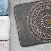 De khaki crocodylus porosus mandala art badmat