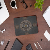 De khaki crocodylus porosus mandala art muismat