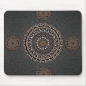 De khaki crocodylus porosus mandala art muismat (Voorkant)