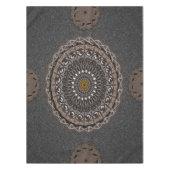 De khaki crocodylus porosus mandala douche curtai tafelkleed (Voorkant)