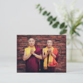 De Khenpo Rinpoches Briefkaart 1 (Staand voorkant)