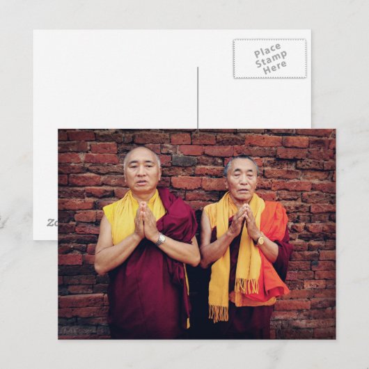 De Khenpo Rinpoches Briefkaart 1 (Voorkant / Achterkant)