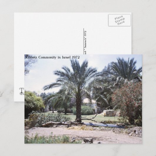De kibboets in Israël Briefkaart (Voorkant / Achterkant)