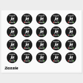 De Kickboksen Roept Retro Martial Arts Mannen K Ronde Sticker (Vel)