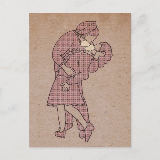 De kiemvrije kus briefkaart (Voorkant)