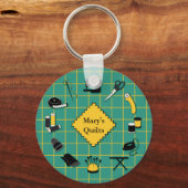 De Kiep Tijd past het Etiket aan Sleutelhanger (Voorkant)