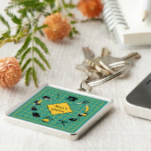 De Kiep Tijd past het Etiket aan Sleutelhanger (Zijkant)