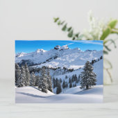 De kieuwen van de Alpen, de schilderachtig winterf Kaart (Staand voorkant)