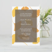 De kieuwgo laat de grijze gouden herfstbruiloft ov kaart (Staand voorkant)