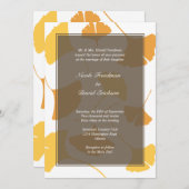 De kieuwgo laat de grijze gouden herfstbruiloft ov kaart (Voorkant / Achterkant)