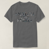De kiezel afpakken t-shirt (Design voorkant)