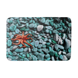 De kiezelstenen van de octopus badmat