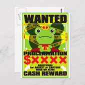 De kikker die niet op een prins past briefkaart (Voorkant / Achterkant)