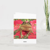 De kikker die van de pad tegen bougainvillearug kaart (Achterkant)