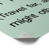 De kikker in de put kent het zee niet poster (Hoek)