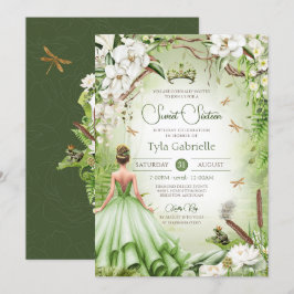 De kikker Prins Sprookje Prinses Sweet 16 Kaart