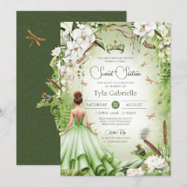 De kikker Prins Sweet 16 Prinses Verjaardag Kaart